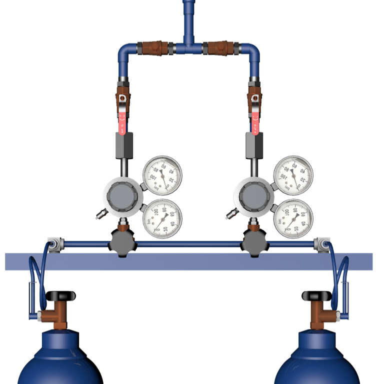 FRES SENTRAL MANUAL MANIFOLD NITROUS OXIDE FRES (N₂O) 
 - Image 2