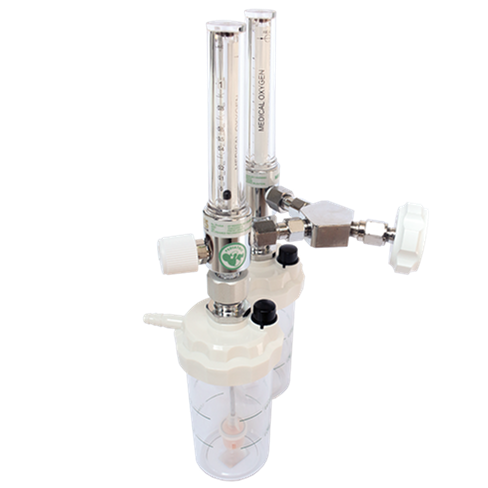 FRES TWIN FLOWMETER OKSIGEN BAYI 0,1 -1,0 LPM FULL SET HUMIDIFIER 135 ML - Image 2