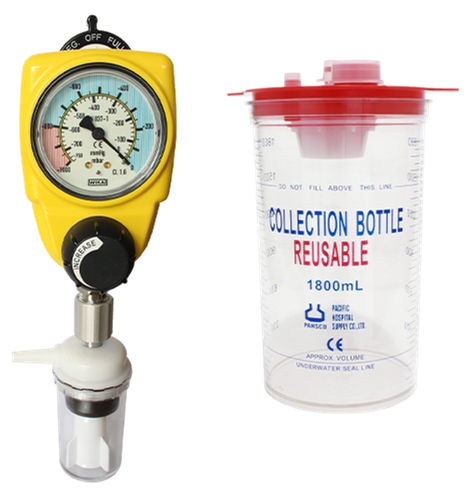 PAHSCO SUCTION REGULATOR MEDICAL REG OFF FULL -760 mmHg DEWASA FULL SET (1500 ML) - Image 1