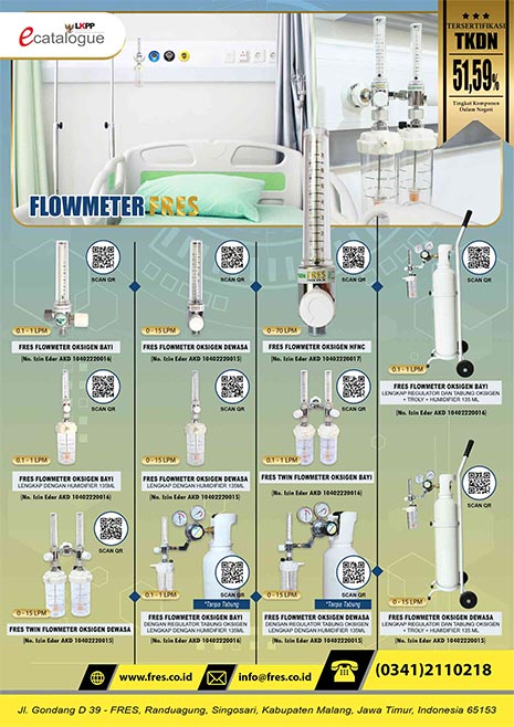 FRES FLOWMETER OKSIGEN