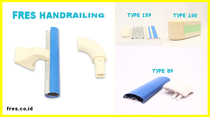 Handrailing / Wall Guard Protection / PVC Dinding / Bumper Guard / Railing Pegangan Untuk Rumah Sakit