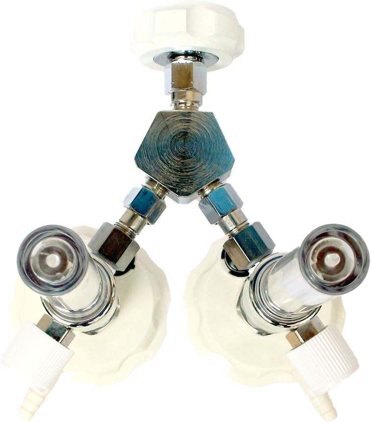 PAHSCO TWIN FLOWMETER OKSIGEN (1 OUTLET UNTUK 2 FLOWMETER)