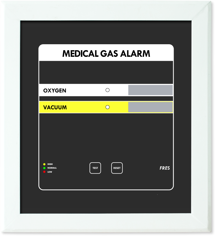 FRES DIGITAL ALARM GAS MEDIS 2 LINE GAS