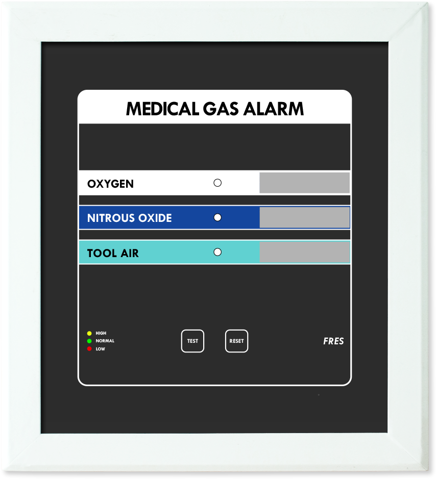 FRES DIGITAL ALARM GAS MEDIS 3 LINE GAS