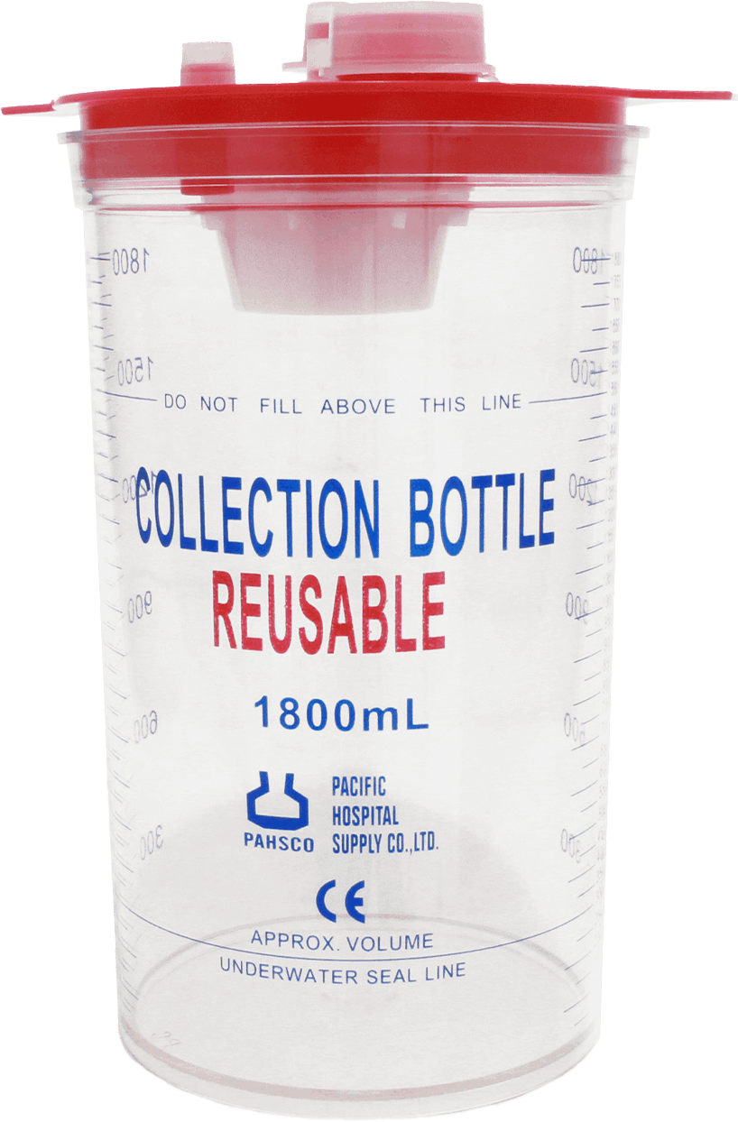 PAHSCO Reusable Vacuum (Suction) Collection Bottle 1500ML